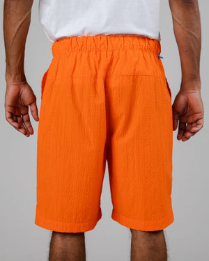 Seersucker Cargo Shorts Apricot