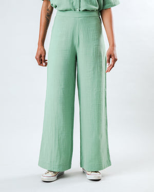 Bubble Wide Leg Light Green