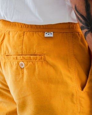 Baby Cord Short Yellow