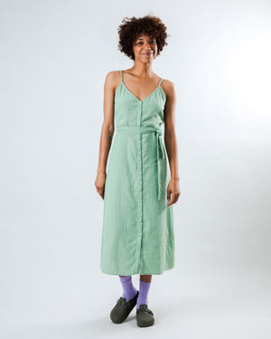 Bubble Strap Dress Light Green