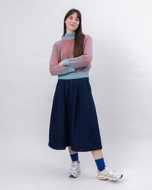 Denim Midi Skirt