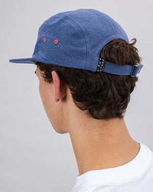 Cotton 5 Panel Cap Blue