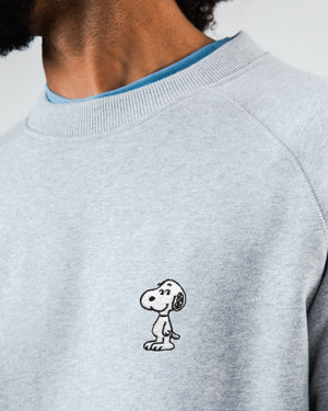 Peanuts Snoopy Regular Sweatshirt Grey Melange