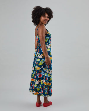 Chiringuito Strap Dress Blue