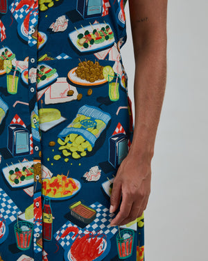 Chiringuito Strap Dress Blue