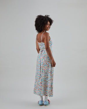 Messy Stripes Strap Dress