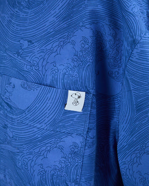 Peanuts Surf Long Sleeve Shirt Blue