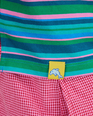 Stripes Boxy Tee Blue