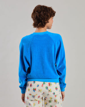 Terry Ranglan Sweatshirt Blue