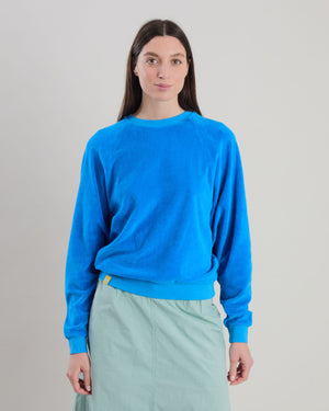 Terry Ranglan Sweatshirt Blue