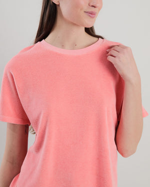 Terry oversize Tee Peach