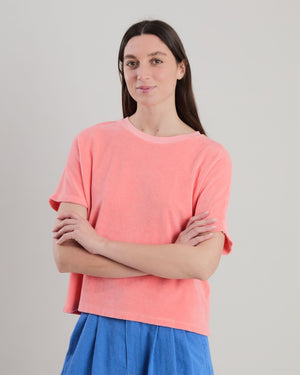 Terry oversize Tee Peach