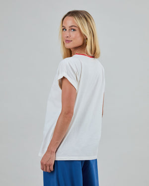 Peanuts Retro Friends Scoop Tee Ecru