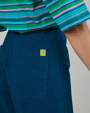 High Waist Shorts Blue