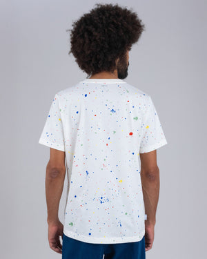 Splash Paint Tshirt Ecru