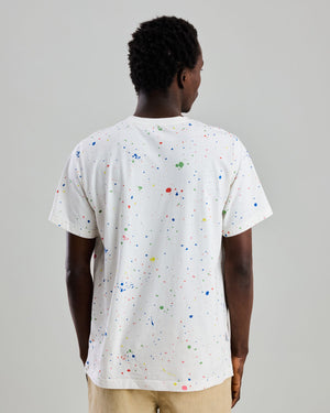 Splash Paint Tshirt Ecru