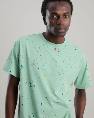 Splash Paint Tshirt Green