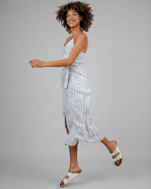 Mix Strap Dress Kale