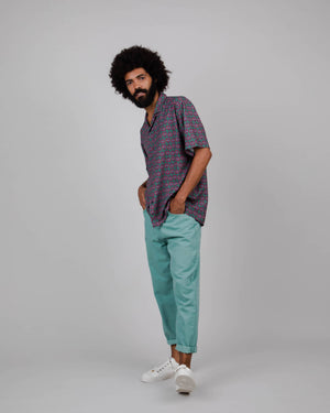 Asis Percales Heart Aloha Green