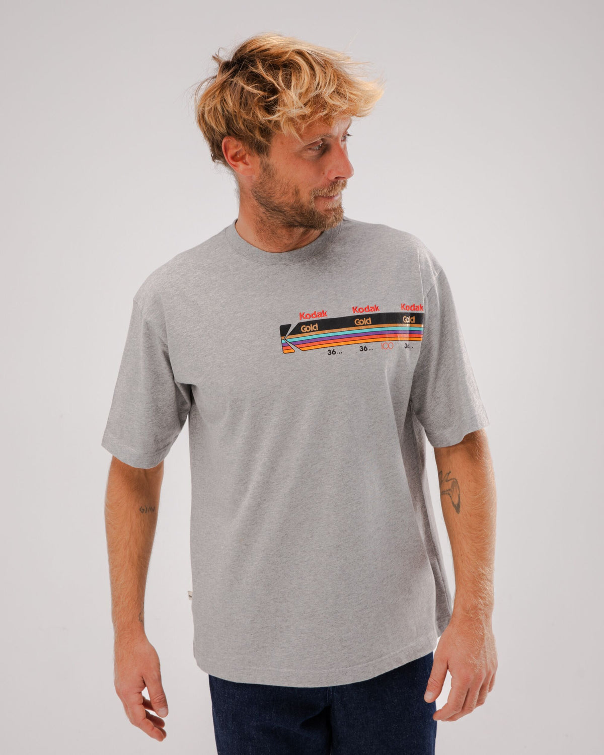 Kodak Gold Oversize T-shirt Grey