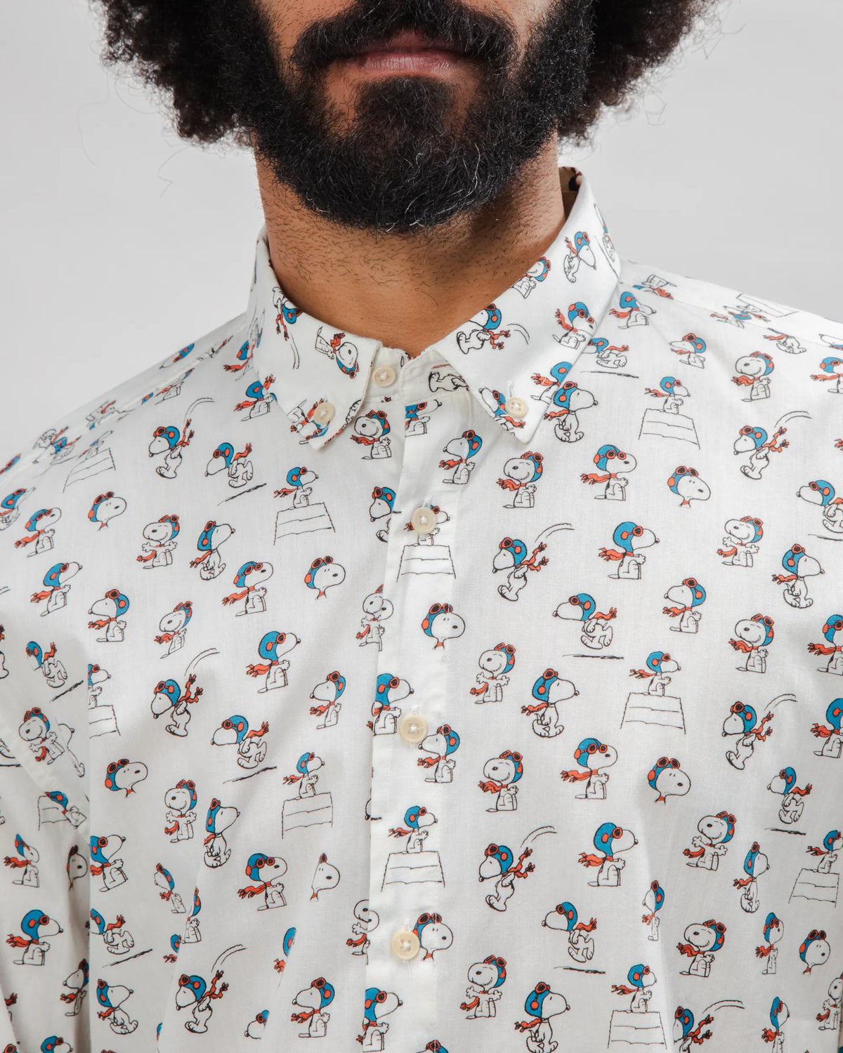 peanuts dress shirt Lazy Oaf x Peanuts Snoopy Gingham Collared Shirt