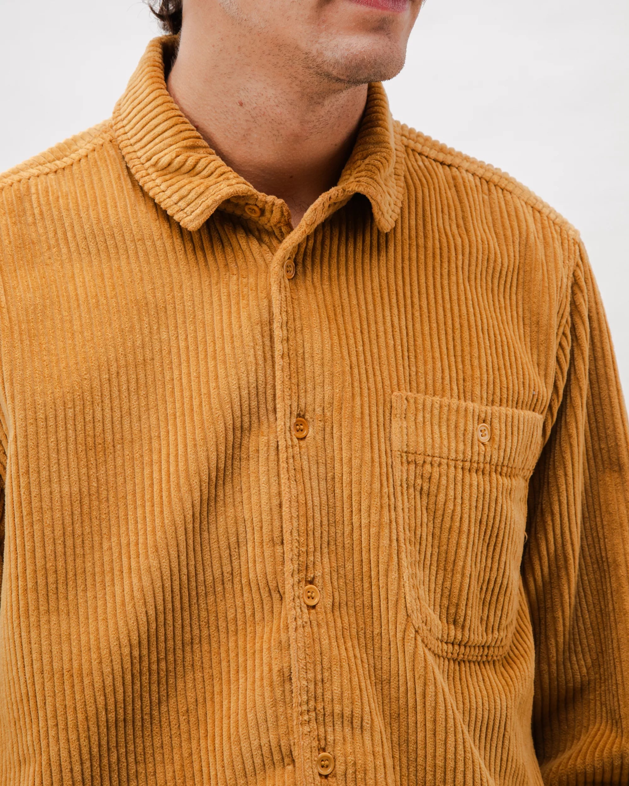 Corduroy Overshirt Camel