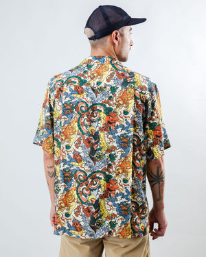 Irezumi Tattoo Aloha Shirt Ecru