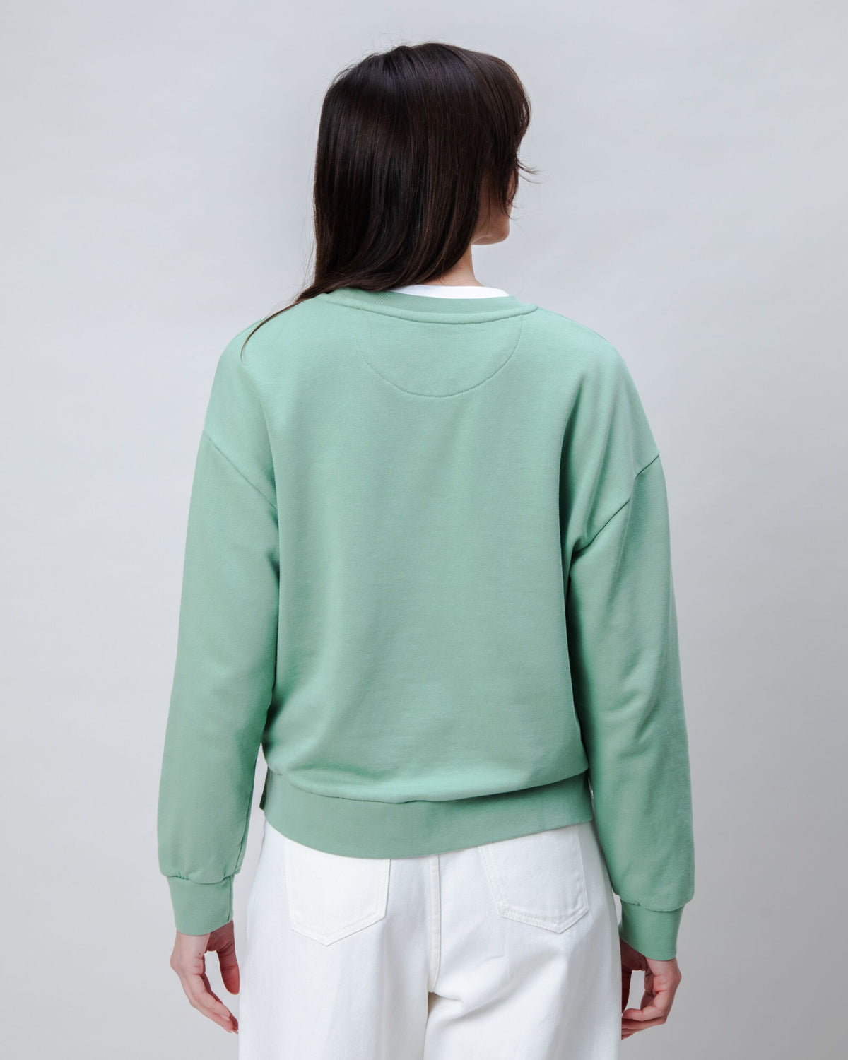 Peanuts Flowers Sweatshirt Light Green