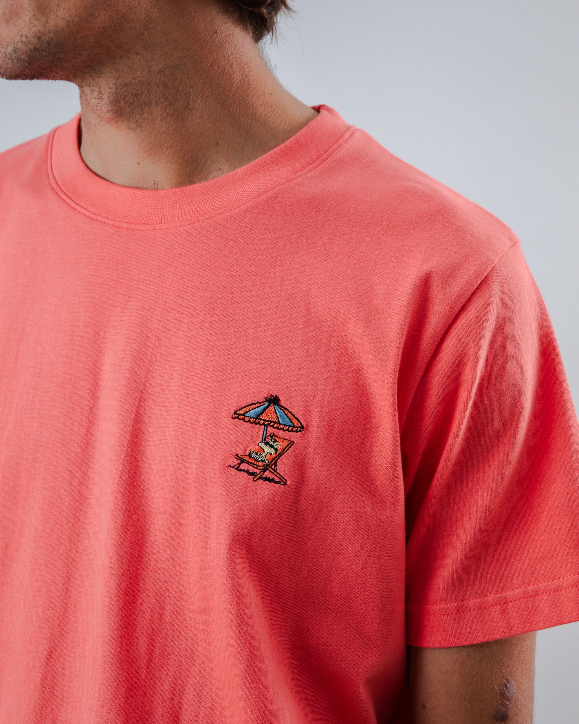 Peanuts Tropical T-shirt Red - 100% Organic Cotton - Brava Fabrics