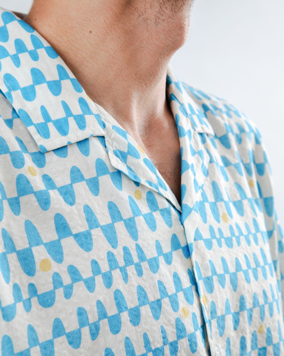 Sunset Aloha Shirt Blue
