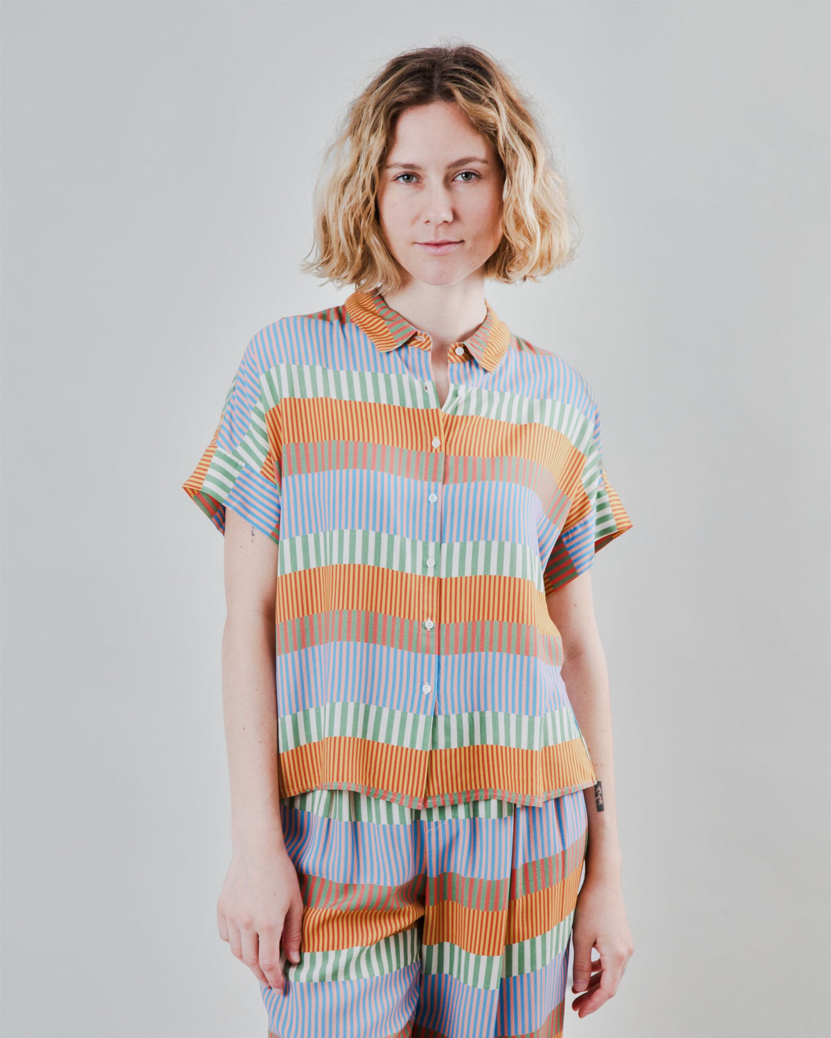 Mediterranean Batwing Blouse