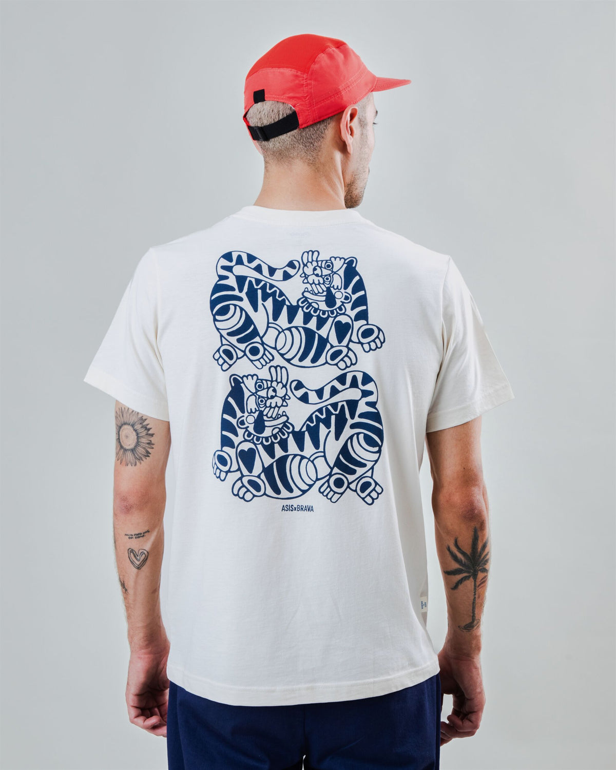 Asis Percales Tigris Regular T-Shirt Ecru