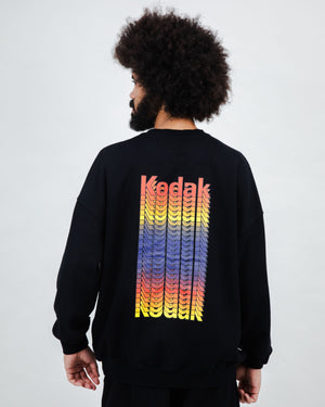 Kodak Color Oversize Sweatshirt Black