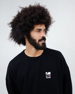 Kodak Color Oversize Sweatshirt Black