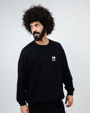 Kodak Color Oversize Sweatshirt Black