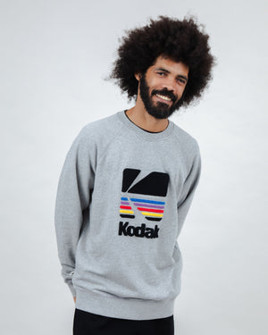 Kodak Logo Sweatshirt Grey Melange