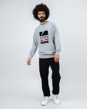 Kodak Logo Sweatshirt Grey Melange