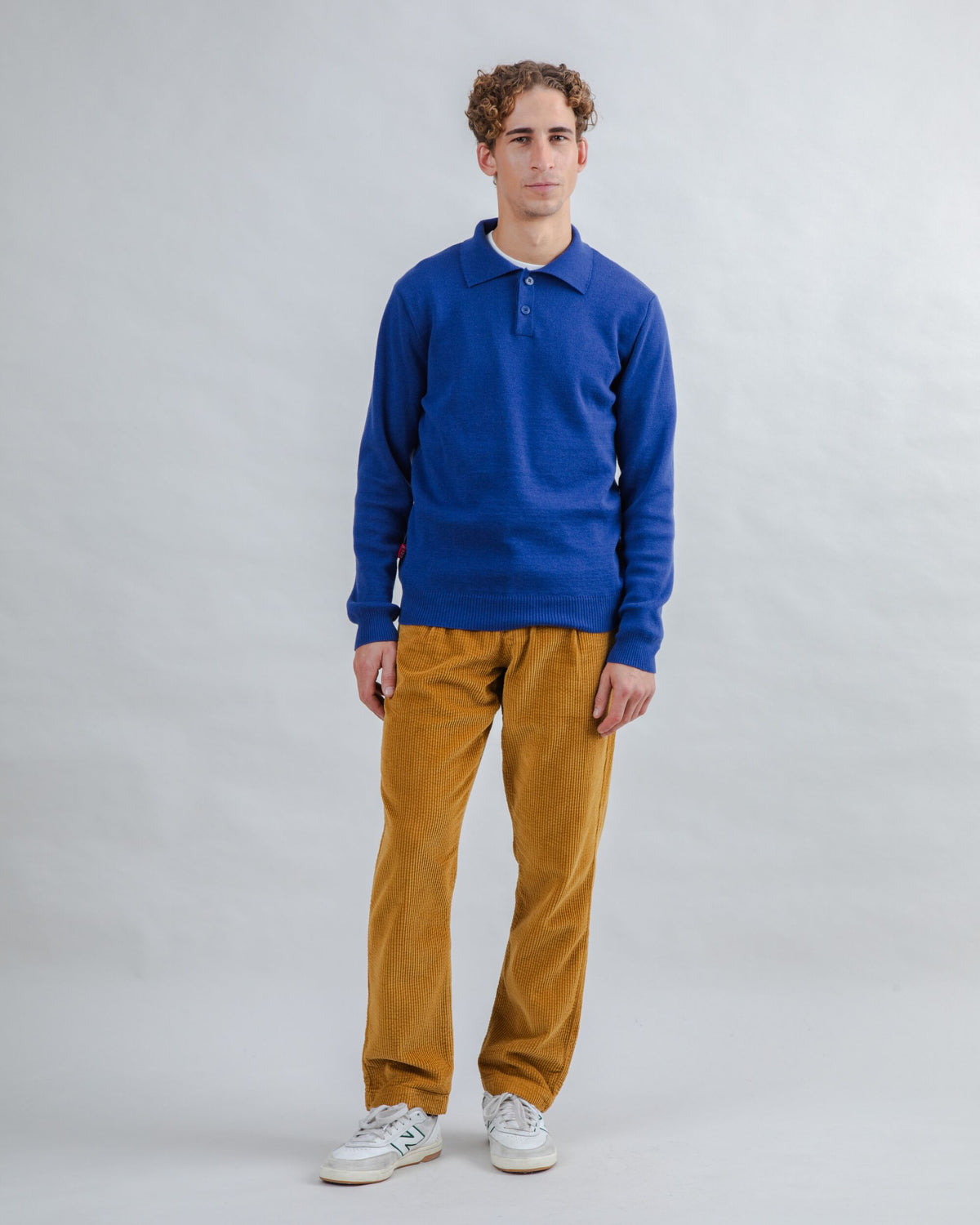Knitted Polo Blue