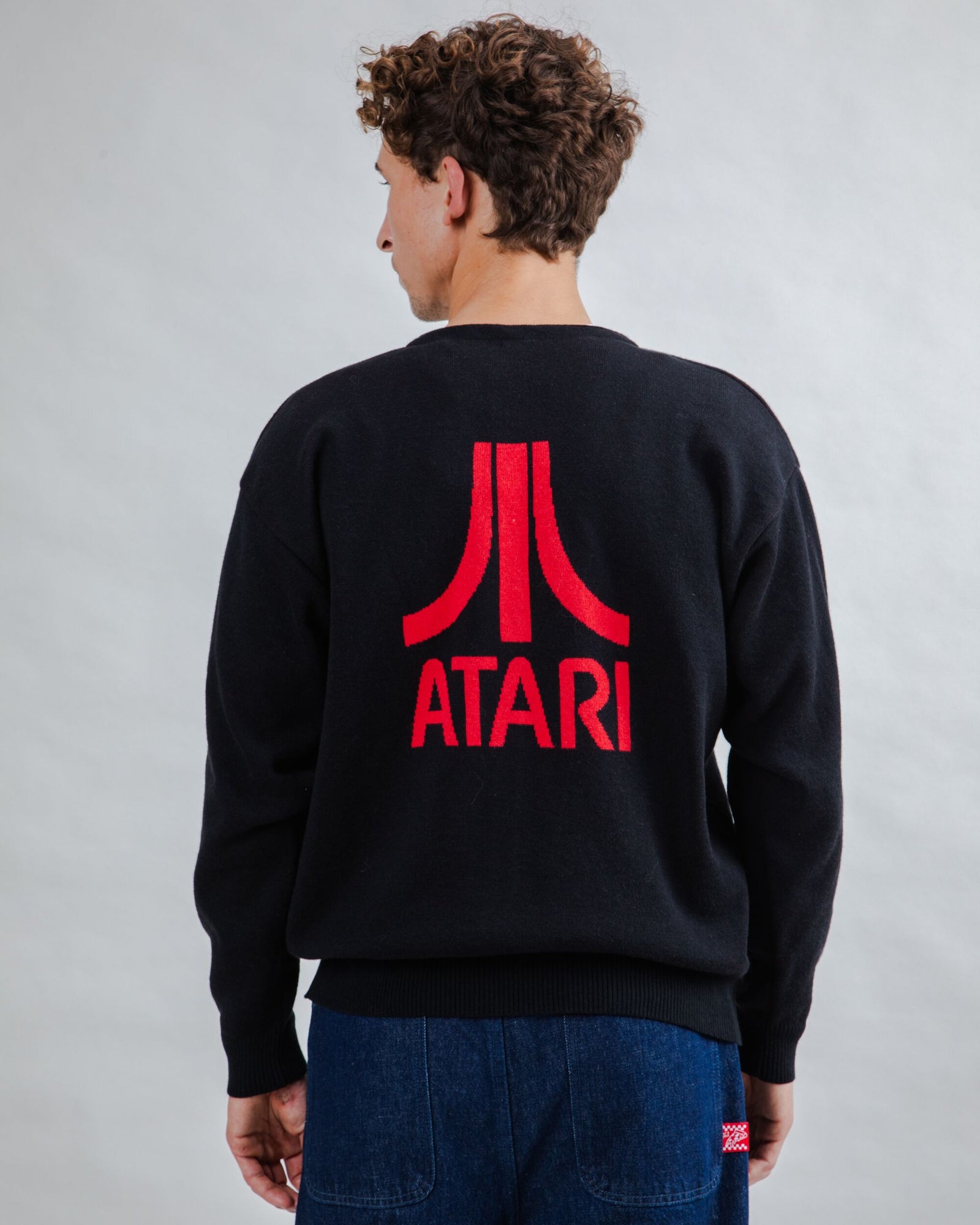 Atari Cardigan Logo Jacquard