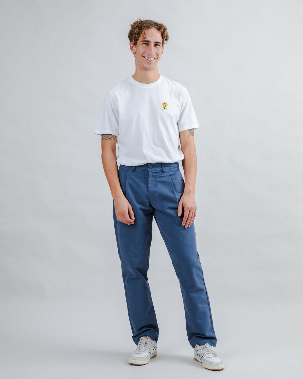 Brava Gum Pleated Pants Indigo