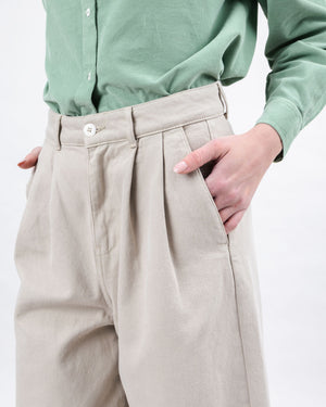 Wide Leg Pants Ecru
