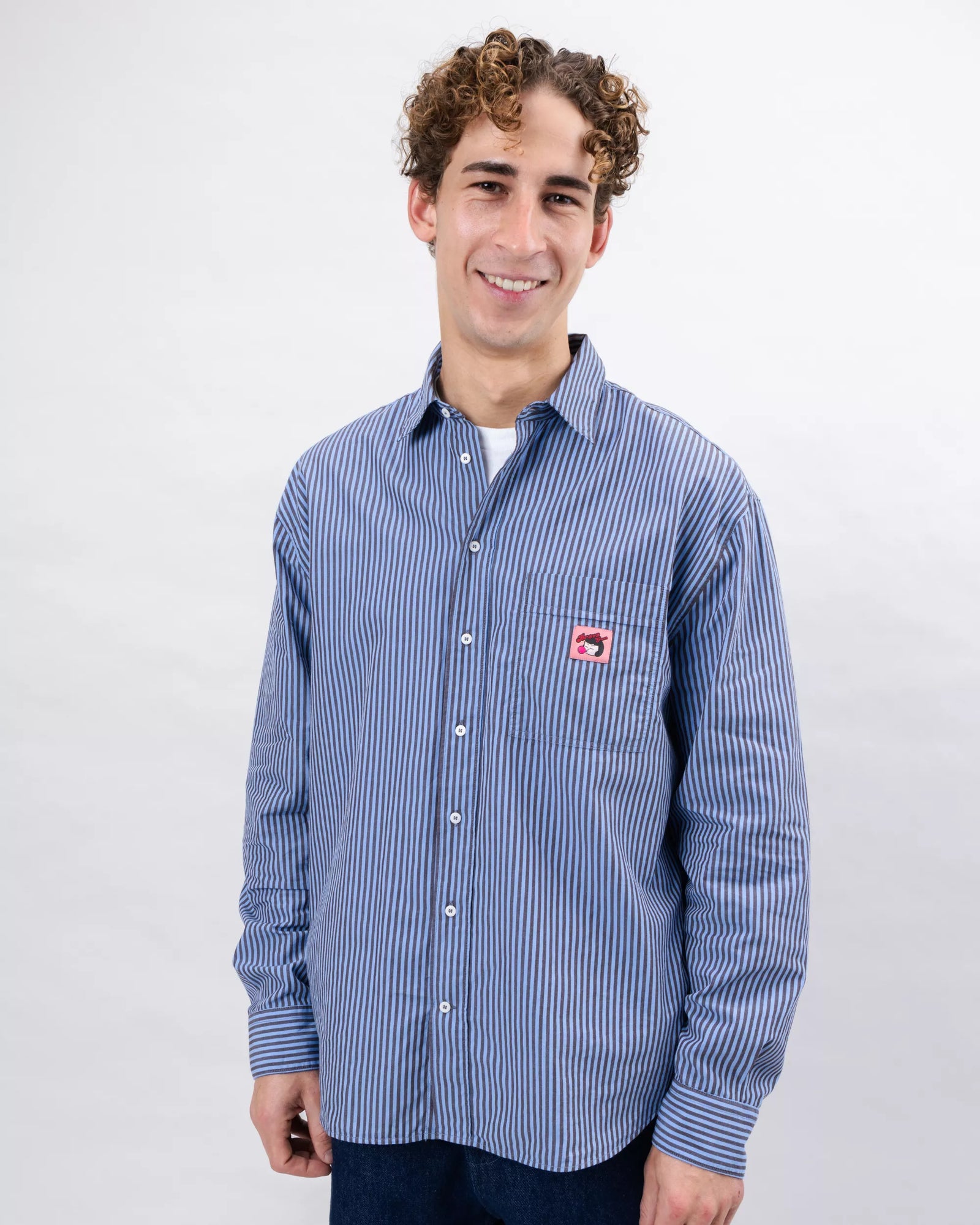 Relaxed Stripes Brava Gum Shirt