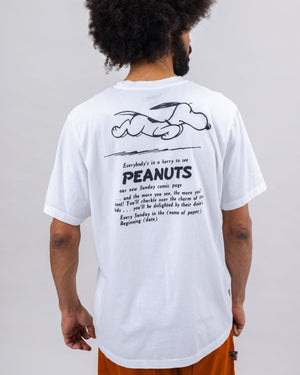 Peanuts Everybody's in a Hurry T-shirt White