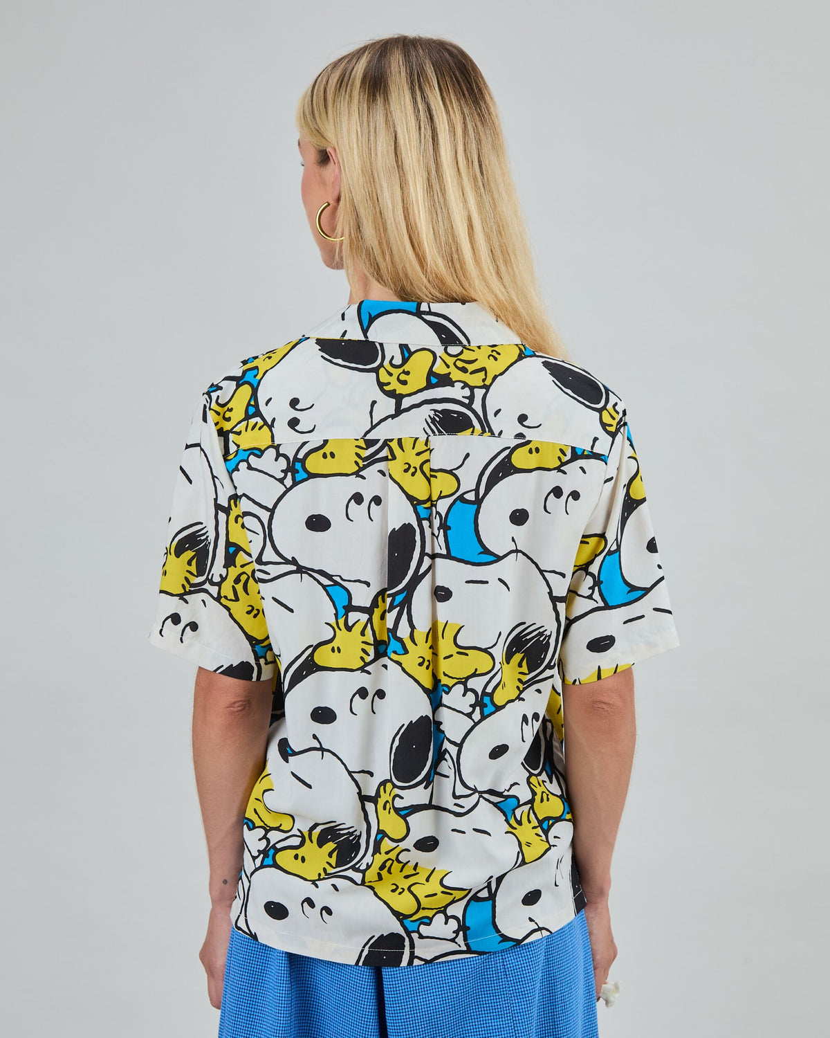 Peanuts Freehugs Aloha Blouse Blue