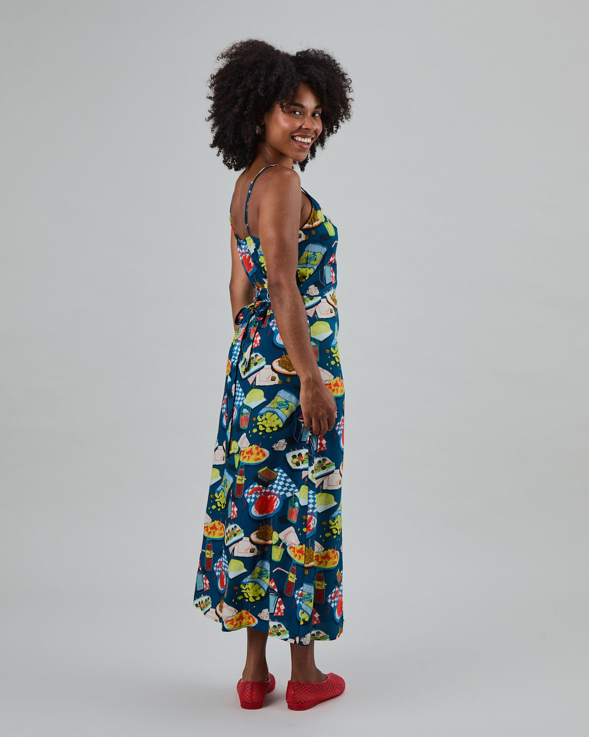 Chiringuito Strap Dress Blue