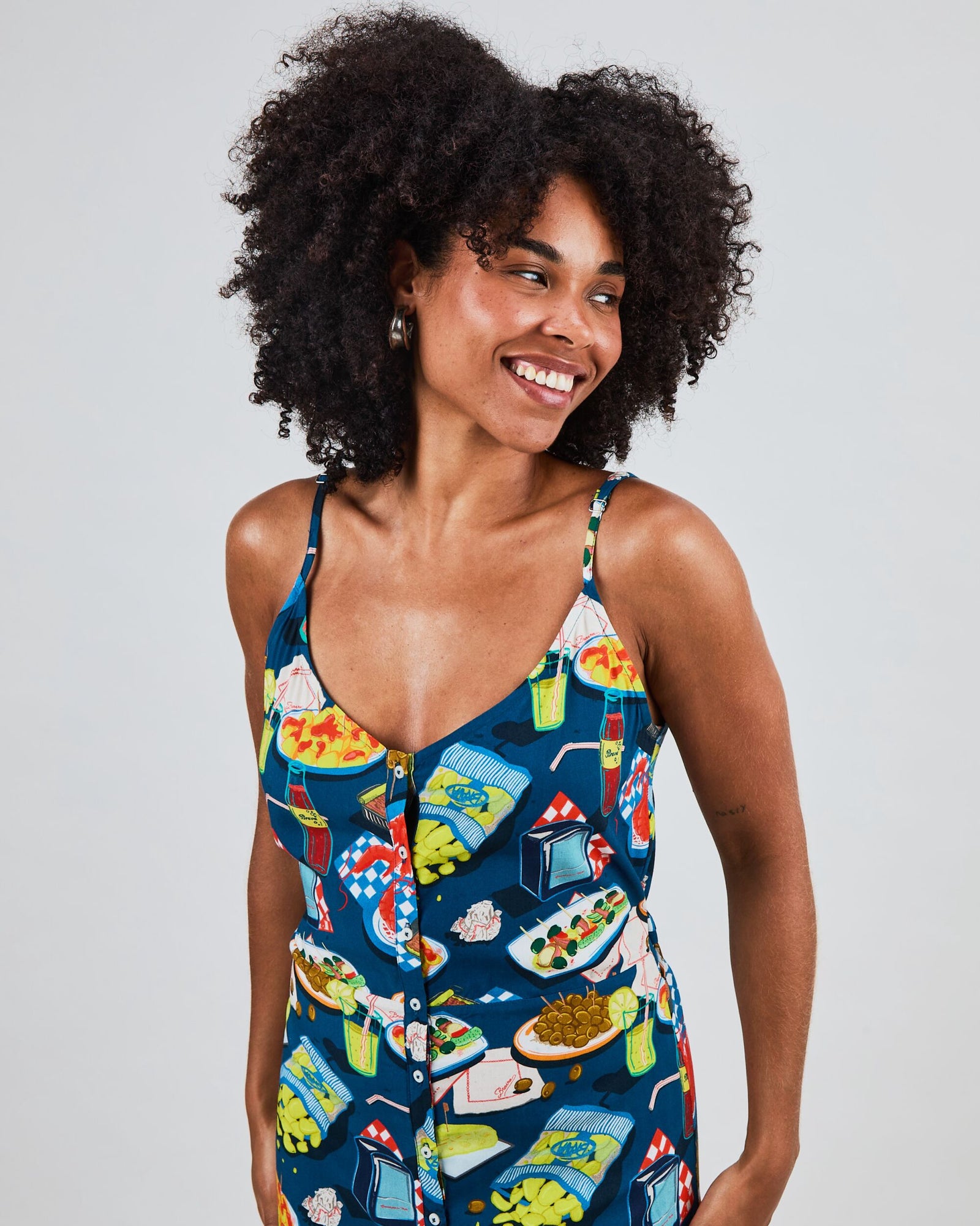 Chiringuito Strap Dress Blue