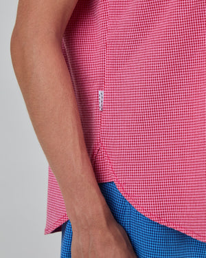 Checks Sleeveless Blouse Pink