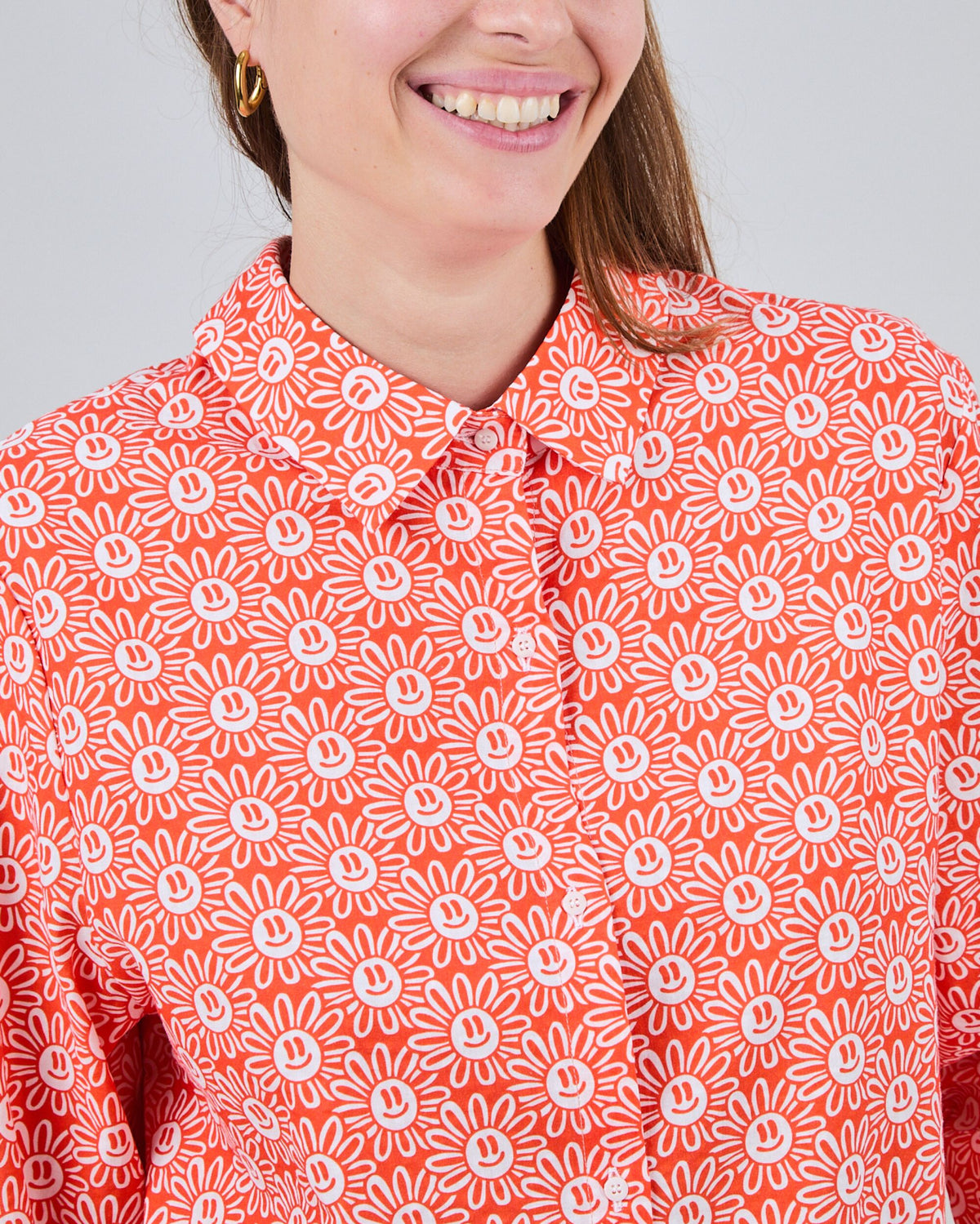 Asis Percales Daisy Regular Blouse Red