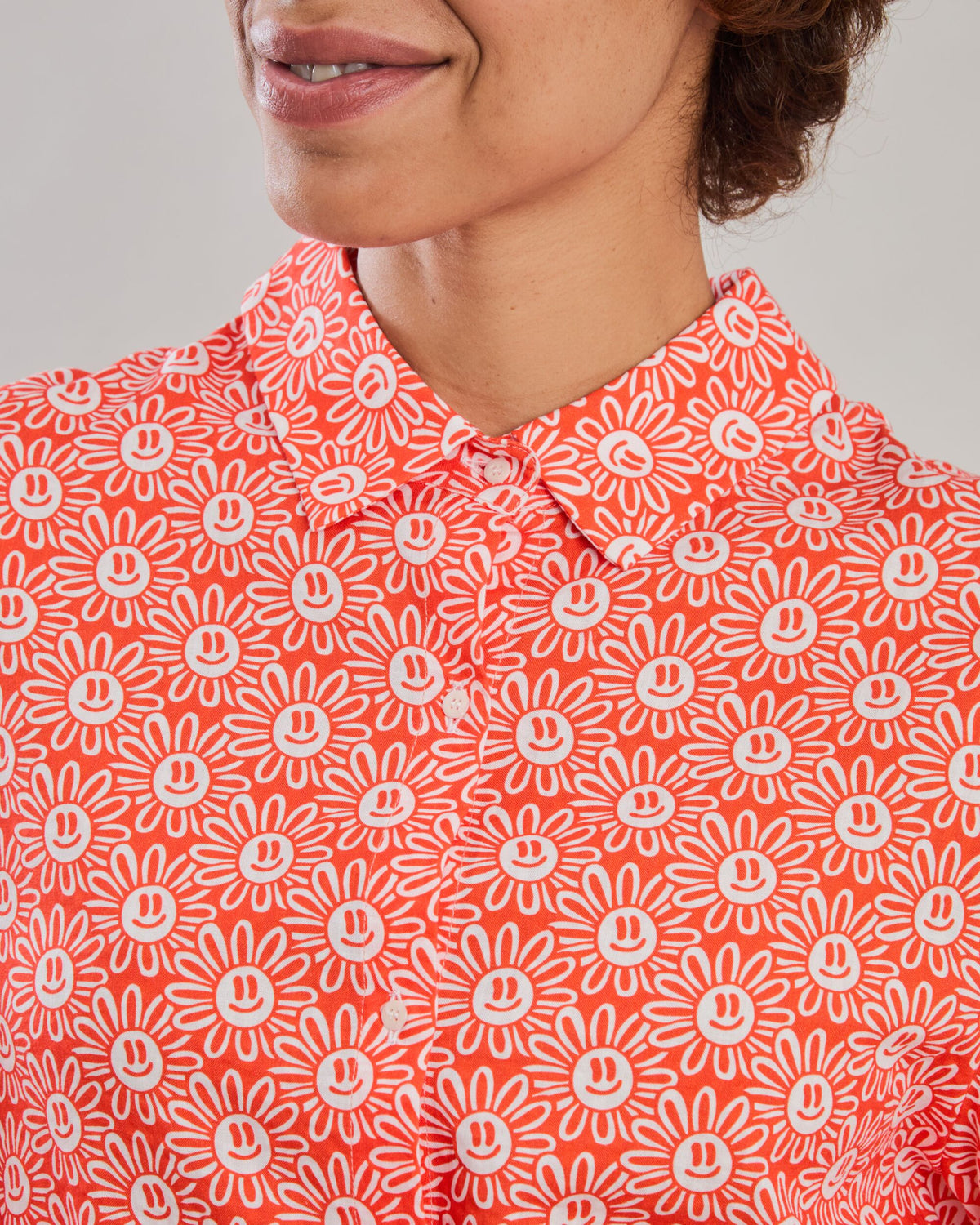 Asis Percales Daisy Regular Blouse Red