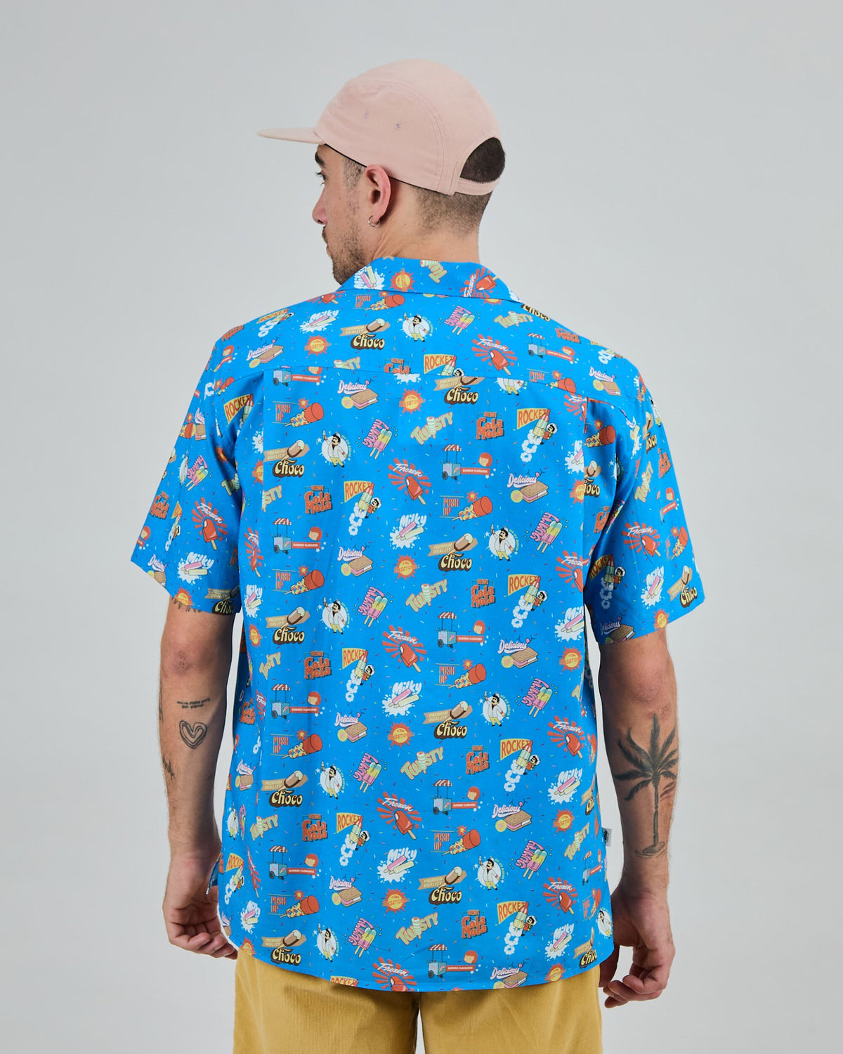 Summer Ice Cream Aloha Shirt Blue
